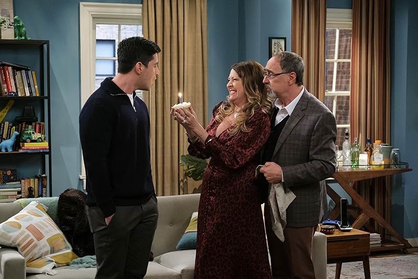 Joely Fisher, Phil Abrams, and Josh Peck in How I Met Your Father (2022)