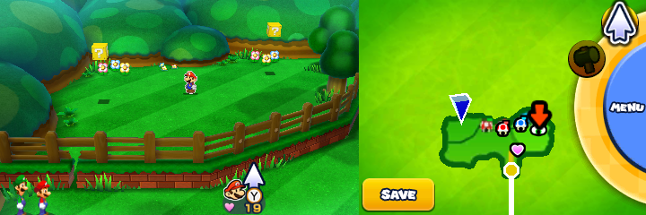 Blocks 37-38 in Sunbeam Plains of Mario & Luigi: Paper Jam.