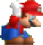 Mario crouching