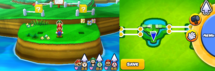 Blocks 41-42 in Sunbeam Plains of Mario & Luigi: Paper Jam.