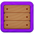 A purple colorful crate