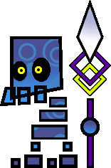 Sprite of a Skellobit from Super Paper Mario.