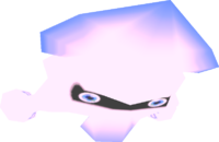 Rendered model of the pink Blooper Racer in Super Mario Sunshine.