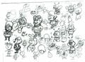 Concept arts of Bee Mario