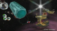 Pre-release screenshot of Super Mario Galaxy at GDC 2007