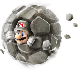 Artwork of Rock Mario from Super Mario Galaxy 2.