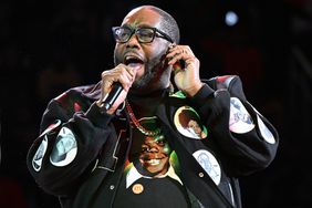 Rapper Killer Mike performs during halftime at the MLK Day game between the San Antonio Spurs and the Atlanta Hawks at State Farm Arena on January 15, 2024 in Atlanta, Georgia