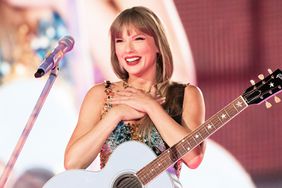 Taylor Swift performs on stage during "Taylor Swift | The Eras Tour" at Principality Stadium on June 18, 2024 in Cardiff, Wales. 