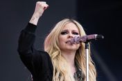  Avril Lavigne performs on The Other Stage during day five of Glastonbury Festival 2024 
