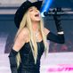 Shania Twain performs on the Pyramid stage during day five of Glastonbury Festival 2024 