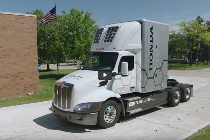影／壯大氫燃料業務！Honda展示Class 8等級氫燃料電池概念卡車