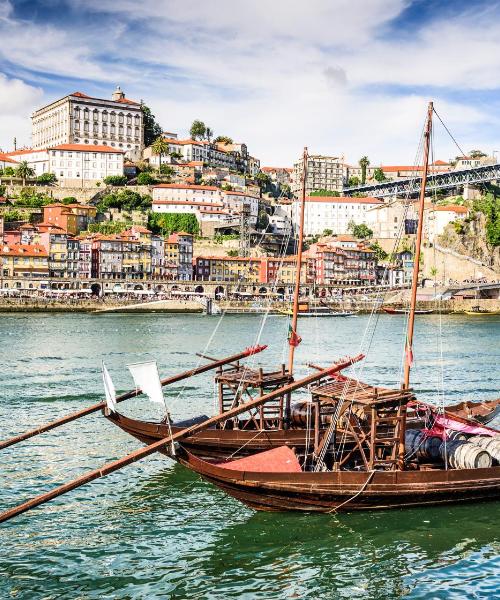 Una panoràmica bonica de Porto, que és a prop de Aeroport de Francisco Sá Carneiro