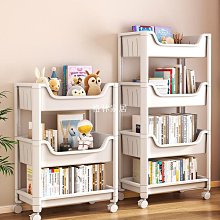 書架置物架可移動兒童玩具收納架多層落地客廳簡易繪本書柜儲物柜-小野家居