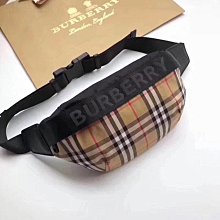 【智哥優選】二手全新 BURBERRY/博柏利男包 80113921 巴寶莉中號 Vintage 格紋腰包 斜挎包胸包 男女包 肩背包挎包