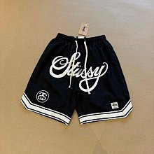 【智哥優選】福利特價??Stussy 2024Fw 斯圖西夏季巡游款襠前大字母logo刺繡織帶短褲