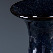 藍色陶瓷花瓶景德鎮新中式仿古客廳博古架插花裝飾品復古瓷器擺件
