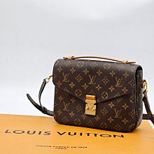 【哈極品】美品《 Louis Vuitton LV 老花字紋 Pochette Métisi 郵差包/斜背包》