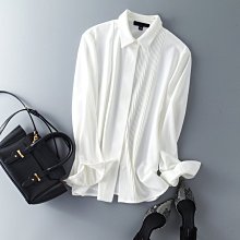 專櫃品質-細膩的風琴百褶雪紡襯衫