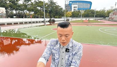 遇雨積水 大里運動公園成生態池