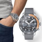 TISSOT 天梭 官方授權 SEASTAR 1000 海星 300米 計時腕錶-T1204171708101 送禮推薦