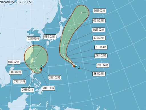 準山陀兒最新路徑！歐洲預報估「劈開台灣」屏東登陸 暴風圈罩全台灣