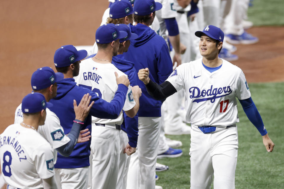 洛杉磯道奇。（MLB Photo by Yuki Taguchi/MLB Photos via Getty Images）