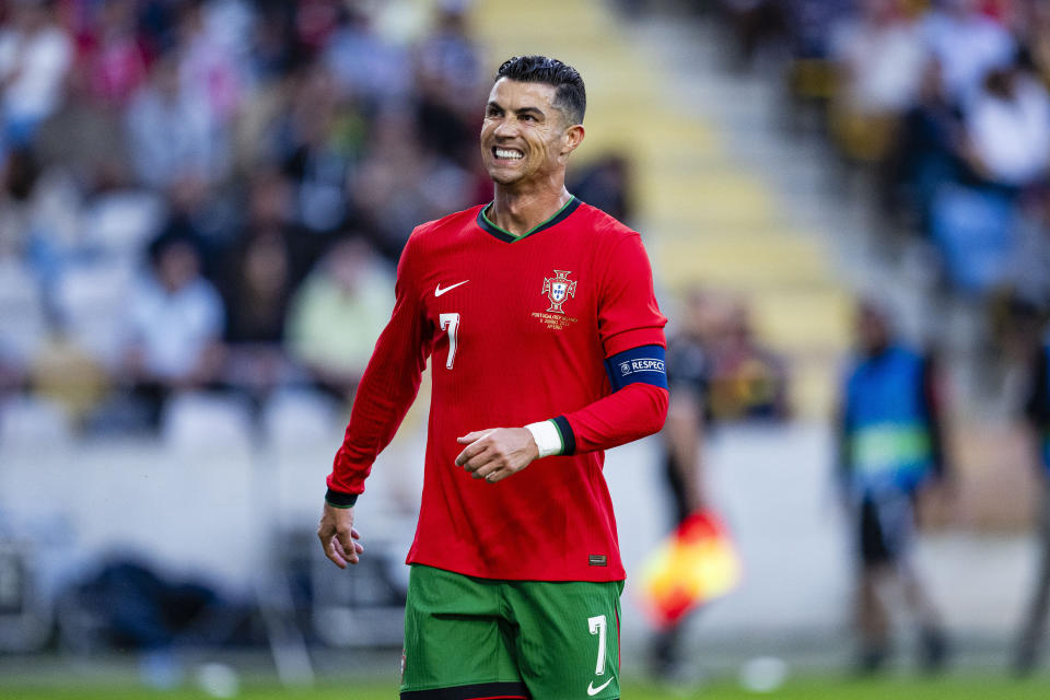 葡萄牙球星Cristiano Ronaldo 。(Photo by Pedro Loureiro/Eurasia Sport Images/Getty Images)