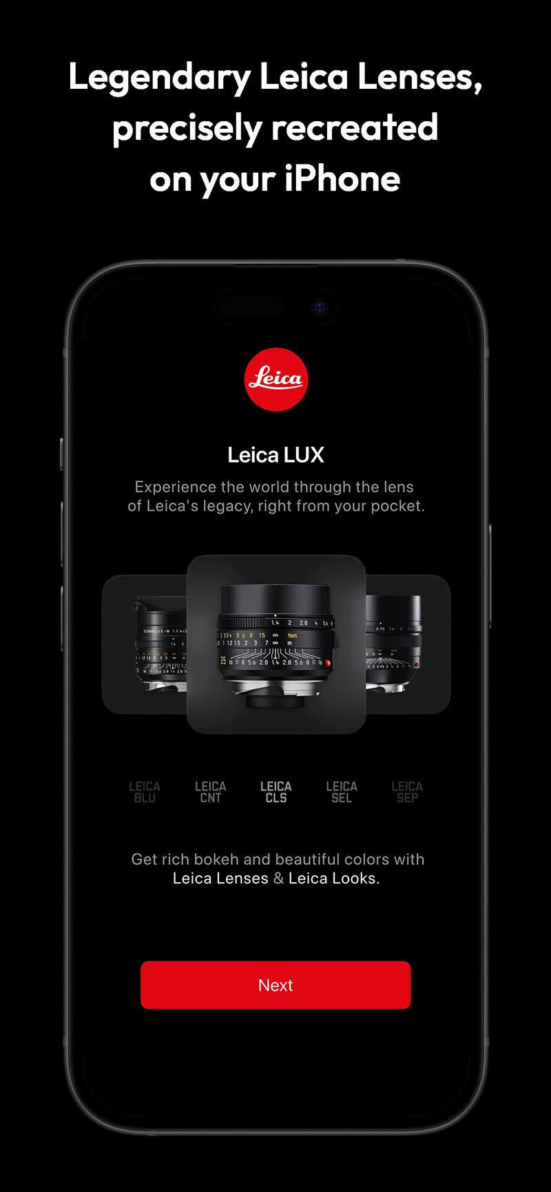 徠卡專為iPhone推出專業照片應用程式Leica LUX。（圖／品牌業者提供）
