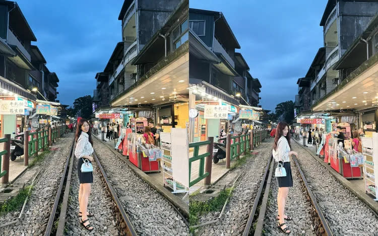 朴信惠在平溪鐵鐵軌上拍美照，看起來心情非常好。翻攝朴信惠IG