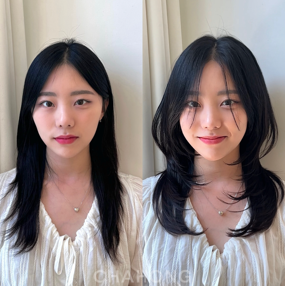 日韓流行的「層次剪」可以立即修飾臉型。