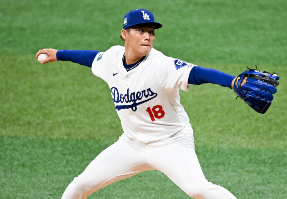 山本由伸。（MLB Photo by Gene Wang/Getty Images）