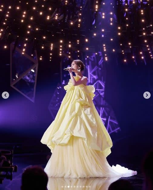 楊丞琳近日參加陸綜《歌手2024》，選唱代表作〈帶我走〉卻表現不佳。（圖／翻攝自IG）