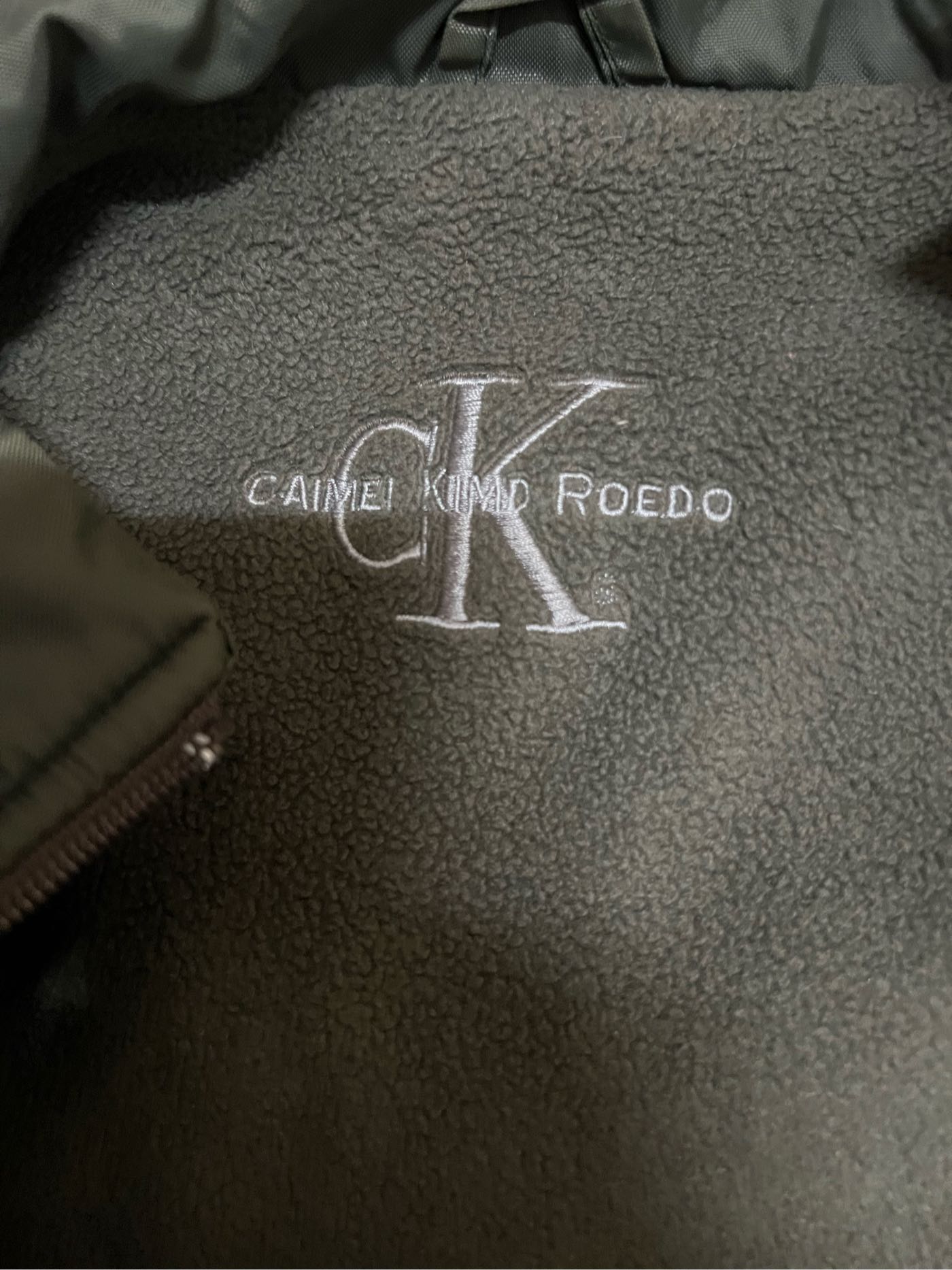 CAIMEI KIMO ROEDO綠風衣外套領內有帽肩20胸22長27袖28吋（女匱）