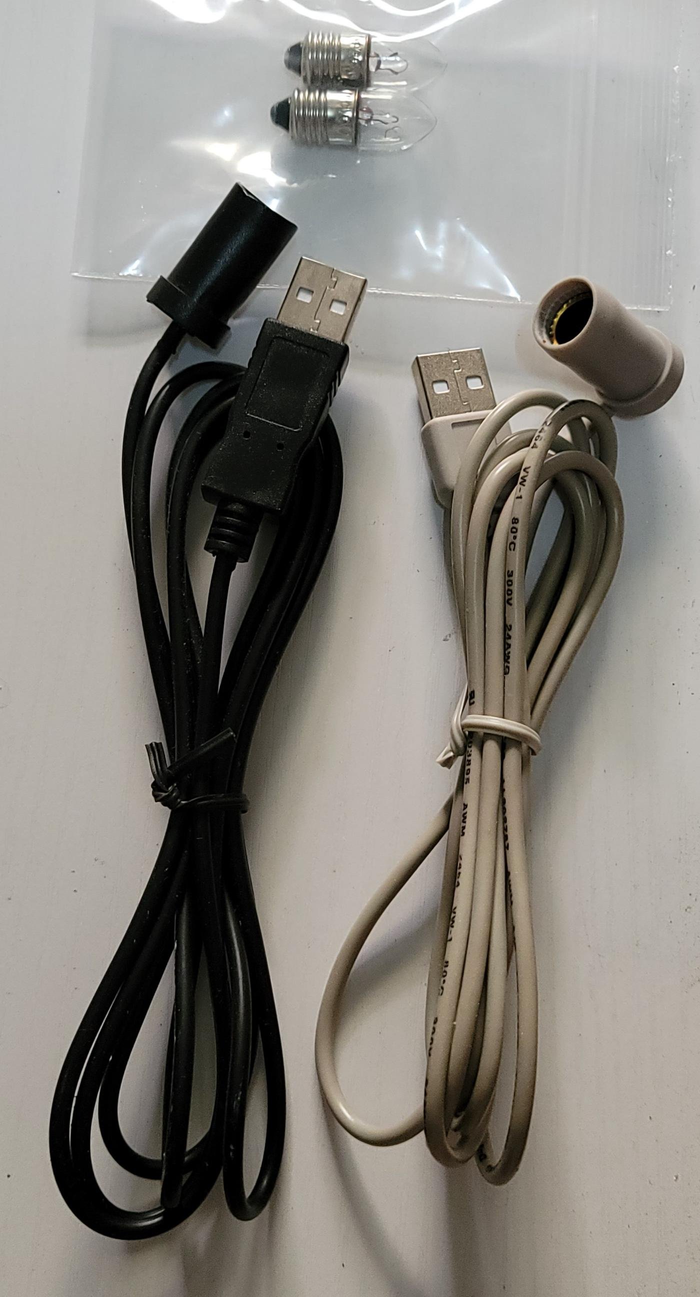~現貨~喜馬拉雅山鹽晶燈(鹽燈)專用USB電線組  附2個6V6W燈泡