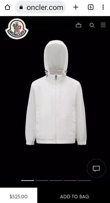 【EZ兔購】~正品 moncler LOGO 防水 風衣 外套 連帽 現貨 青年款=男 成人 XS S 原價16800