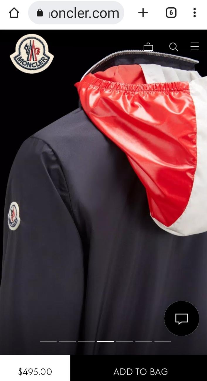 【EZ兔購】~正品 moncler LOGO 防水 風衣 連帽 可藏 外套 現貨 青年款=男 成人 XS S 原價15800