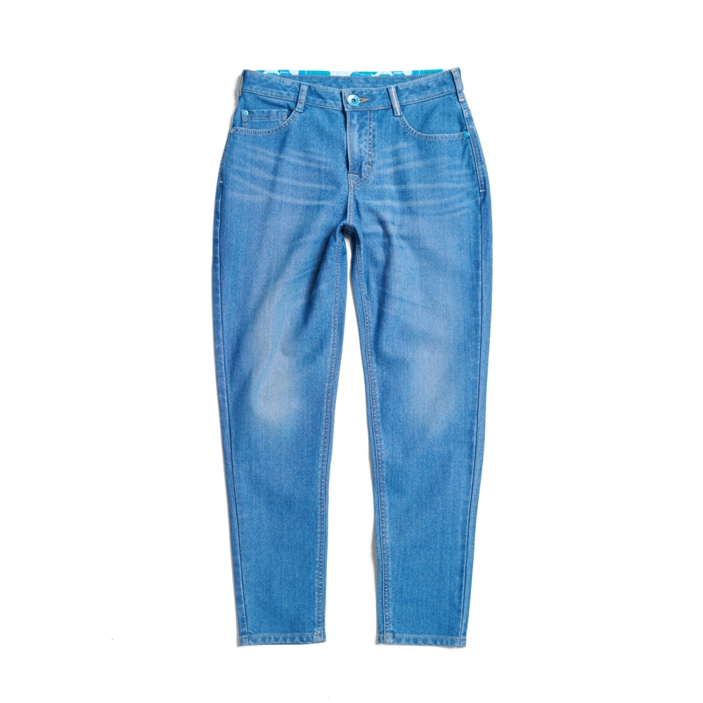 EDWIN JERSEYS 迦績 冰河玉永久涼感錐形牛仔褲-女-拔洗藍 product image 2