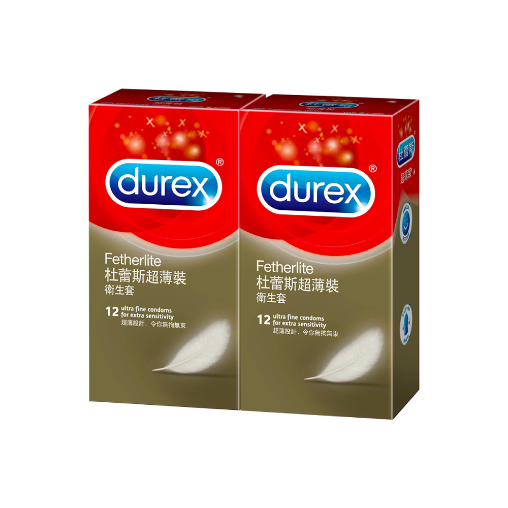 【Durex杜蕾斯】 超薄裝保險套12入x2盒（共24入） product image 2