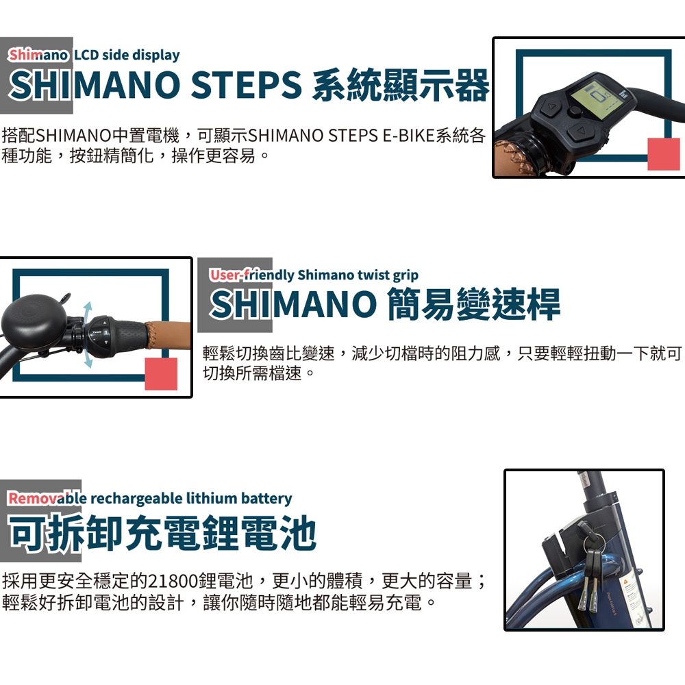 法國O2feel 20吋城市折疊電動自行車(SHIMANO中置電機＋內變速器) product image 5