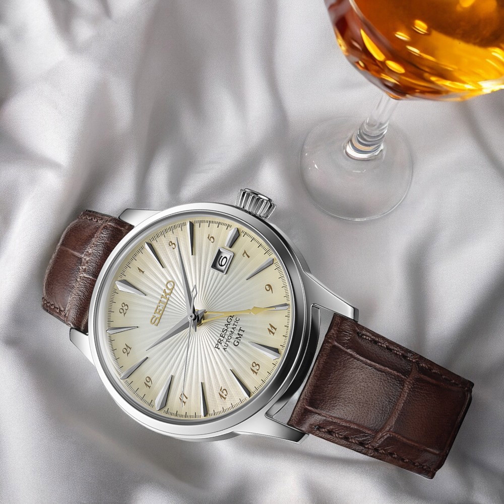 SEIKO 精工錶  Presage 雞尾酒 GMT 機械錶 男錶 手錶 指針錶-40.5mm SSK041J1/4R34-00J0J_SK043 product image 3