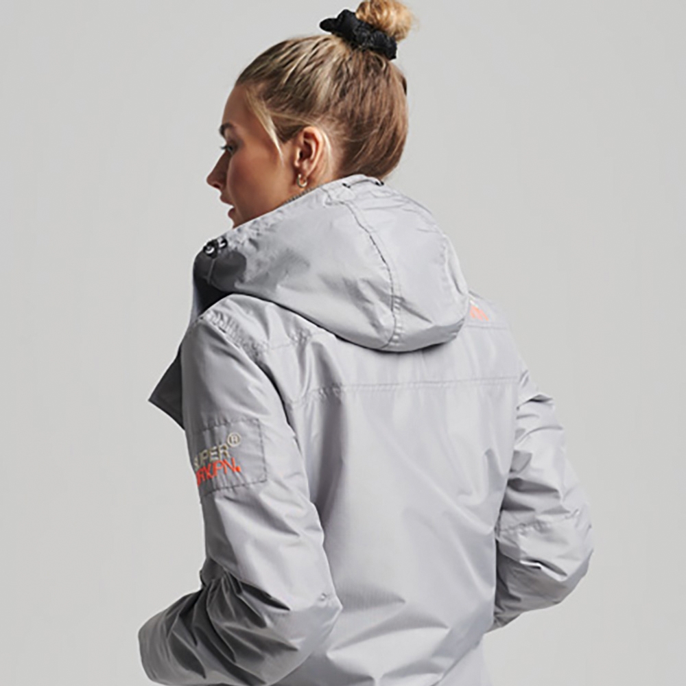 SUPERDRY 女裝 長袖 防風防潑水外套 MOUNTAIN WINDCHEATER 灰 product image 4