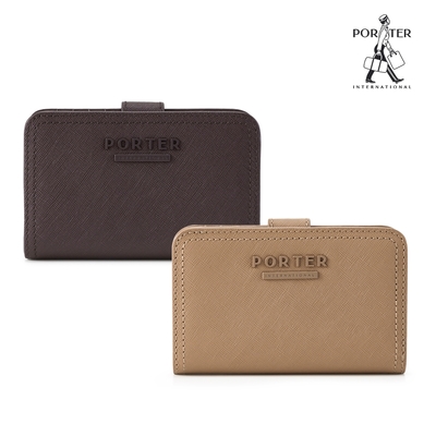 [超品日限定]PORTER INTERNATIONAL- 堅毅自信AVENUE真皮短夾 - (兩色任選) - 原價$5850