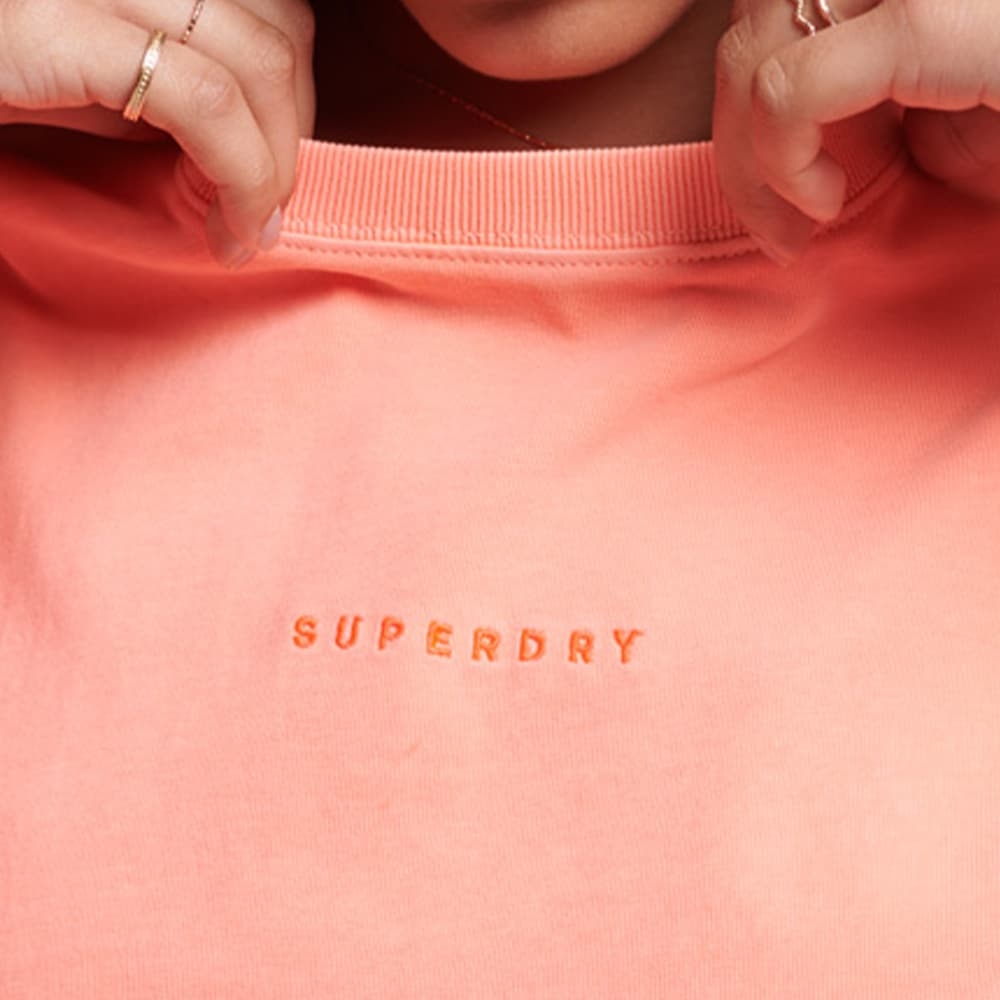 SUPERDRY 女裝 短袖T恤 Code Surplus Micro Oversized B 粉橘 product image 4