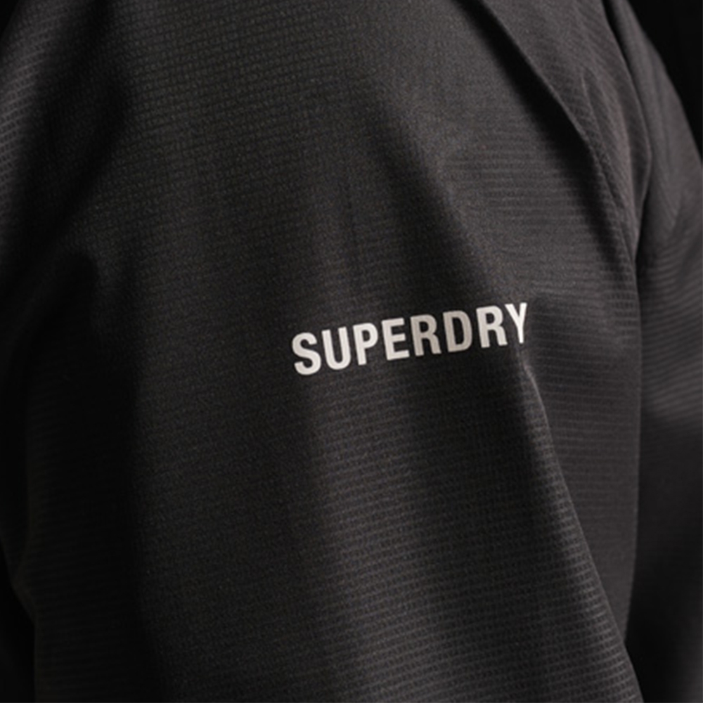 SUPERDRY 男裝 運動外套 防水外套 WATERPROOF JACKET 黑 product image 6