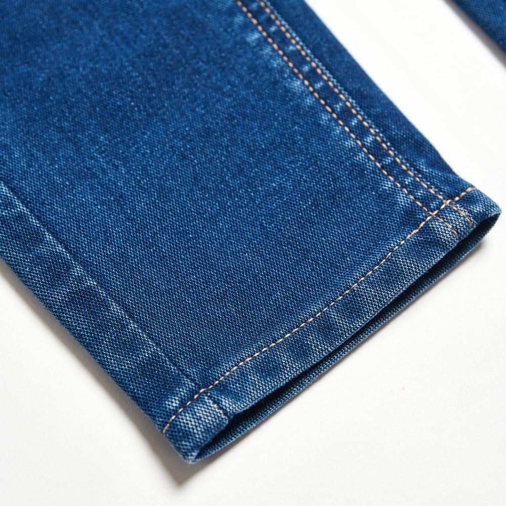 EDWIN JERSEYS 迦績 冰河玉永久涼感窄管直筒牛仔褲-女-中古藍 product image 9