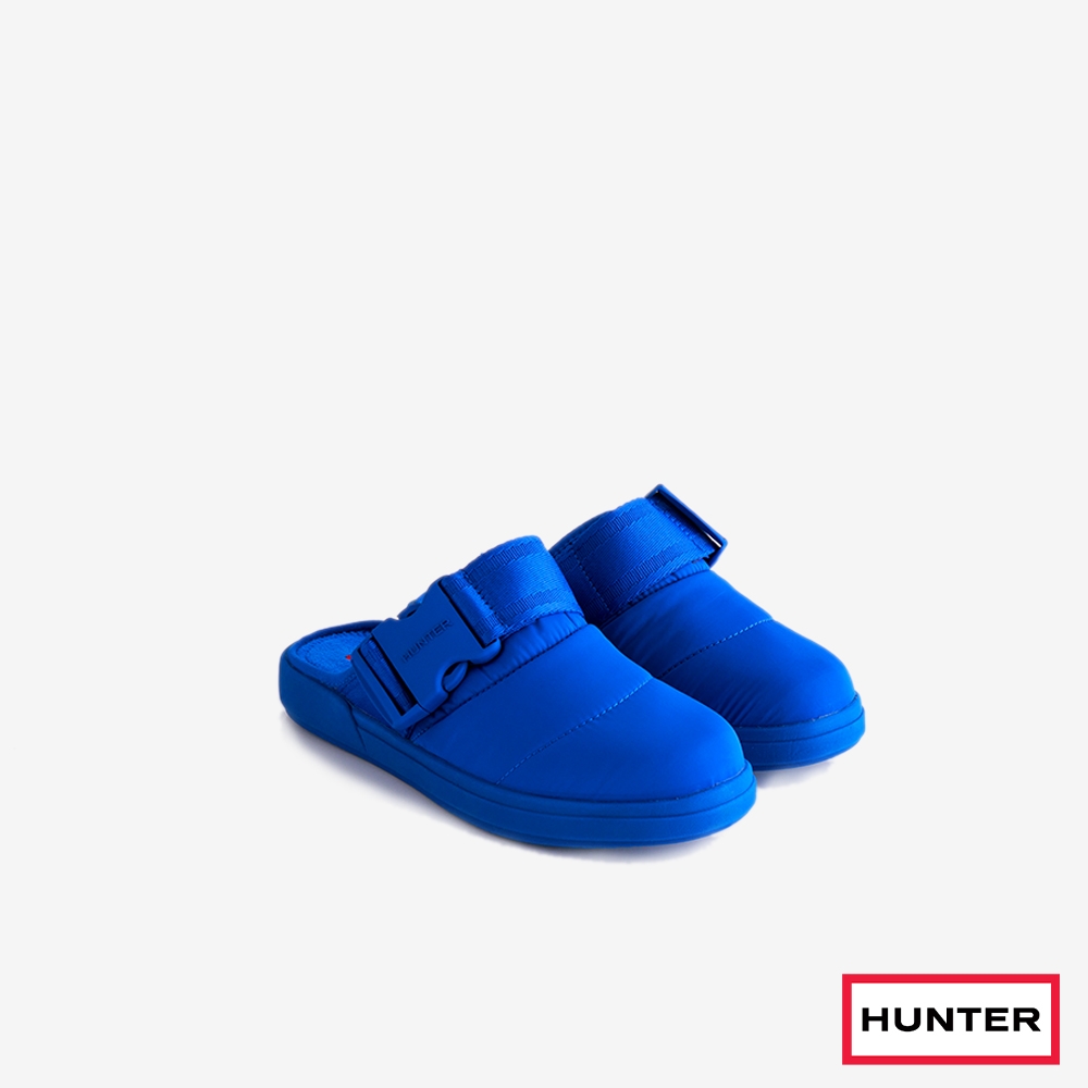 HUNTER - 女鞋-側扣飾空氣穆勒鞋-海軍藍