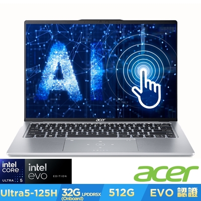 宏碁 SFG14-73T 14吋AI可觸控筆電