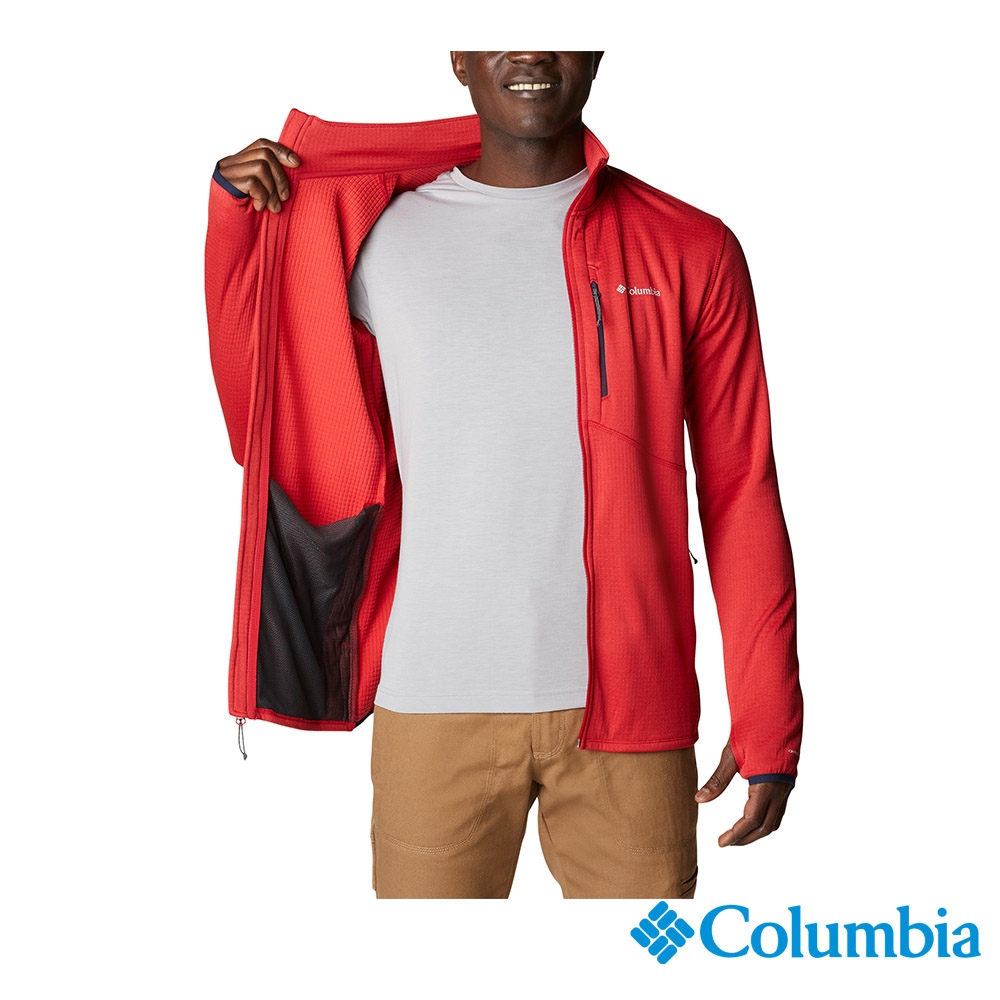 Columbia 哥倫比亞 男款 - Omni-Wick快排刷毛立領外套-橘紅 UAE22050AH / FW22 product image 3