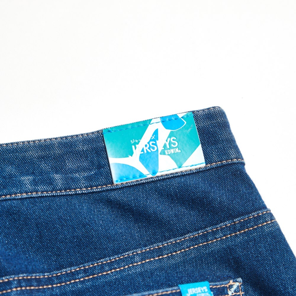 EDWIN JERSEYS 迦績 冰河玉永久涼感窄管直筒牛仔褲-女-中古藍 product image 8