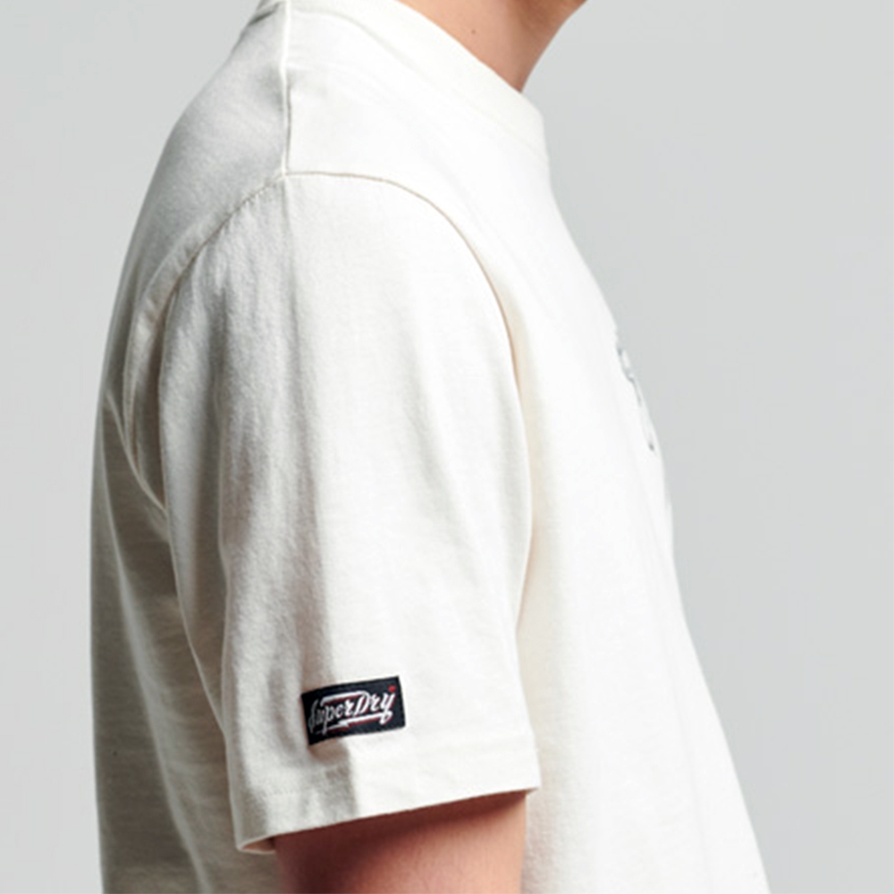 SUPERDRY 男裝 短袖T恤 VTG CROSSING LINES BK 白 product image 4